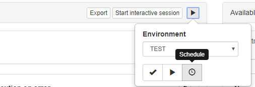 Schedule the Test Execution